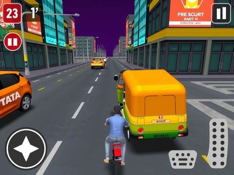 Mumbai Rickshaw Run Gameplay Screenshot